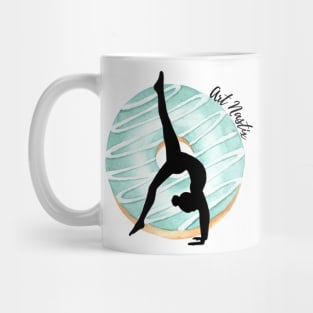 Donut Gymnast Silhouette Art Mug